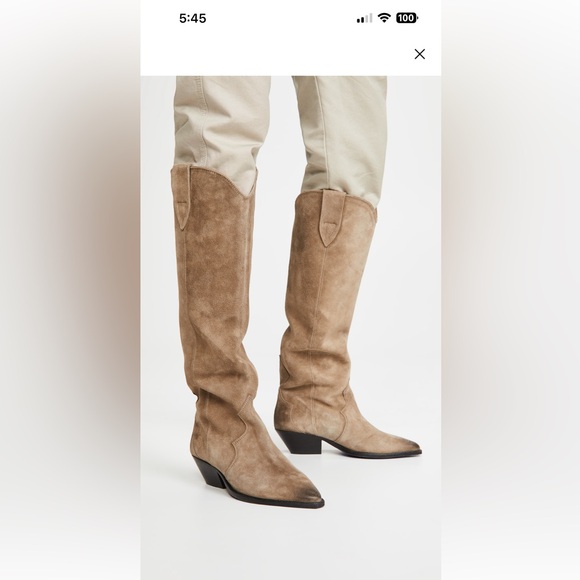 Isabel Marant Denvee boots, taupe - Picture 2 of 5